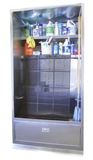 ENCLOSURE MOP SINK 94"x40" STAINLESS STEEL WASH UP CABINET & SHELVES MADE IN USA