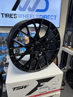 4 Wheels TSW Sebring 20x8.5 Offset +20 5x114.3 Matte Black Rim