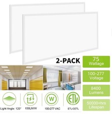 4-pack - 36-pack 2x4 Led Flat Panel Light Drop Ceiling 0-10v Dimmable 100-277v