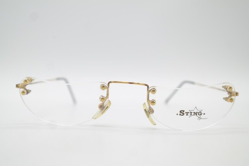 Vintage Nigura N 0458 57 19 140 Oro Braun Ovale Occhiali NOS