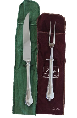 Grand Colonial by Wallace Sterling Silver Steak Carving Set (2-Piece) 1942 [71g]