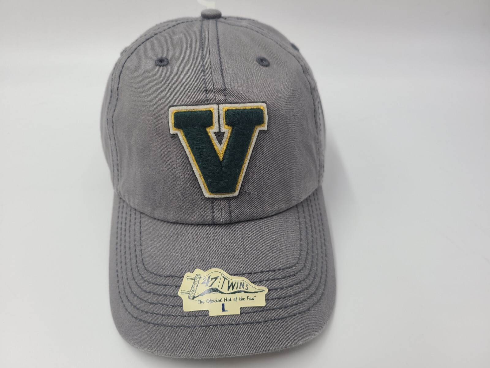 University of Vermont Catamounts 47 Brand Twins Franchise Fitted L Hat Cap NCAA