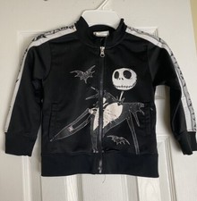 Disney The Nightmare Before Christmas JACK SKELLINGTON Kids zip Jacket Sz XS