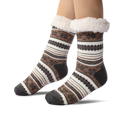 Ultra-thick Cashmere Slipper Home Socks,Slipper Socks With Non Slip Slipper US - Bild 7 von 15