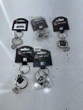 Lot of 5- NFL - NEW YORK GIANTS Officially Licensed Team Key Chain W/Ring