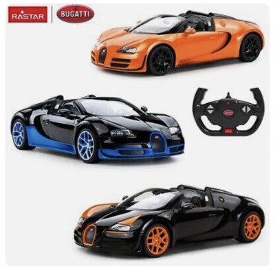 Remote Control Bugatti Supercar RC Car Open Doors Music Chargeable Battery