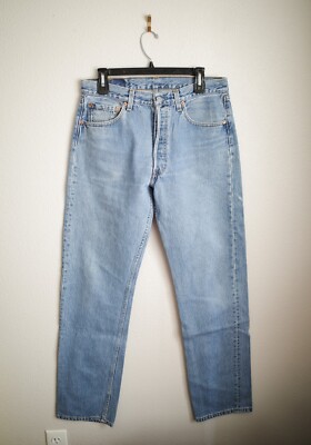 Vintage 90's Levi's 501 Denim Pants W33 L34 *W31 L33* USA Faded