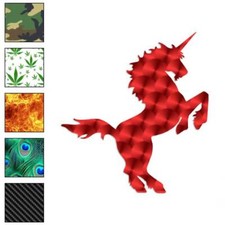 Unicorn Rearing, Vinyl Decal Sticker, 40 Patterns 3 Sizes, 705
