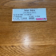 Concert Ticket Peter Andre - Barbican 2014