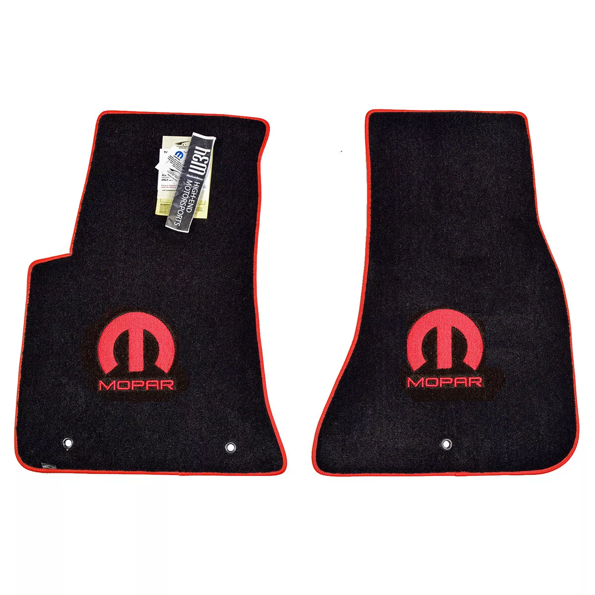 NEW Dodge Challenger MOPAR Floor Mats Red Logos Trim Color