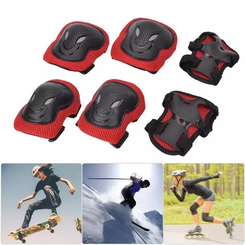 6Stk Schutzausrüstung Set Protektoren Kinder Knieschoner Schoner Inline Skates!! - Bild 4 von 49