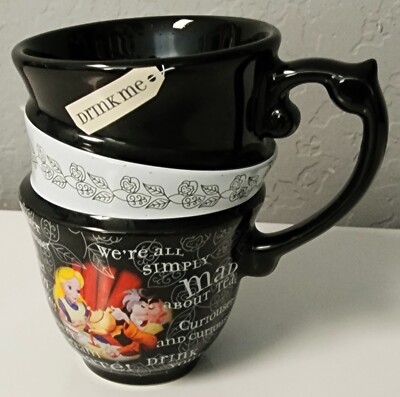 Disney Parks Tea Cup Alice in Wonderland Triple Stacked Coffee Mug 10oz |  eBay