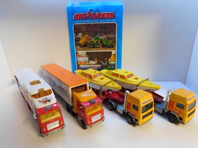 Remorque Plateau Majorette à L'échelle 1/60 - Modèle Vintage Saviem PS30 Des Années 80