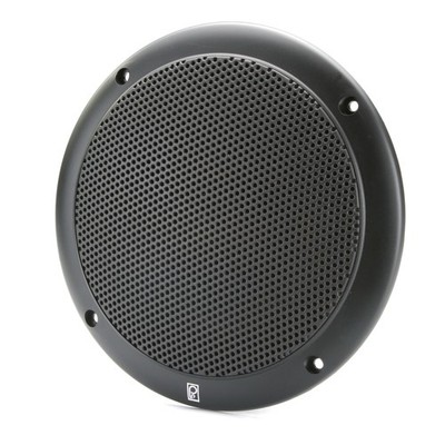 Poly-Planar 6'' 2-Way Coax-Integral Grill Marine Speaker - (Pair) Black POLYPLANA