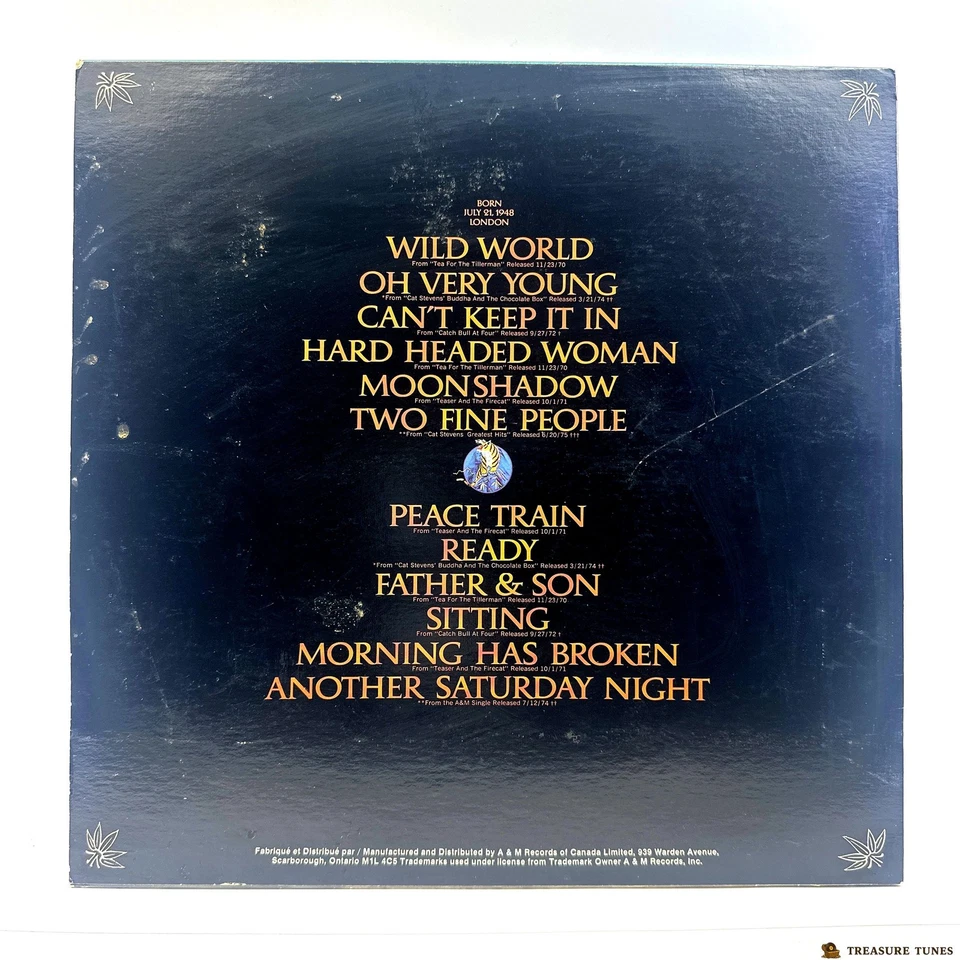 Cat Stevens – Greatest Hits Vinyl (LP, Compilation) SP-4519 - Image 3 of 4