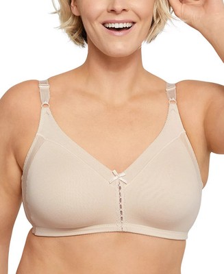 Bali Double Support Cotton Wireless Bra with Cool Comfort 3036 Nude 4 42DD NWT