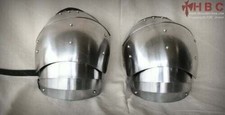 Steel Pauldrons basic combat armor with small besieges SCA LARP armor pauldrons