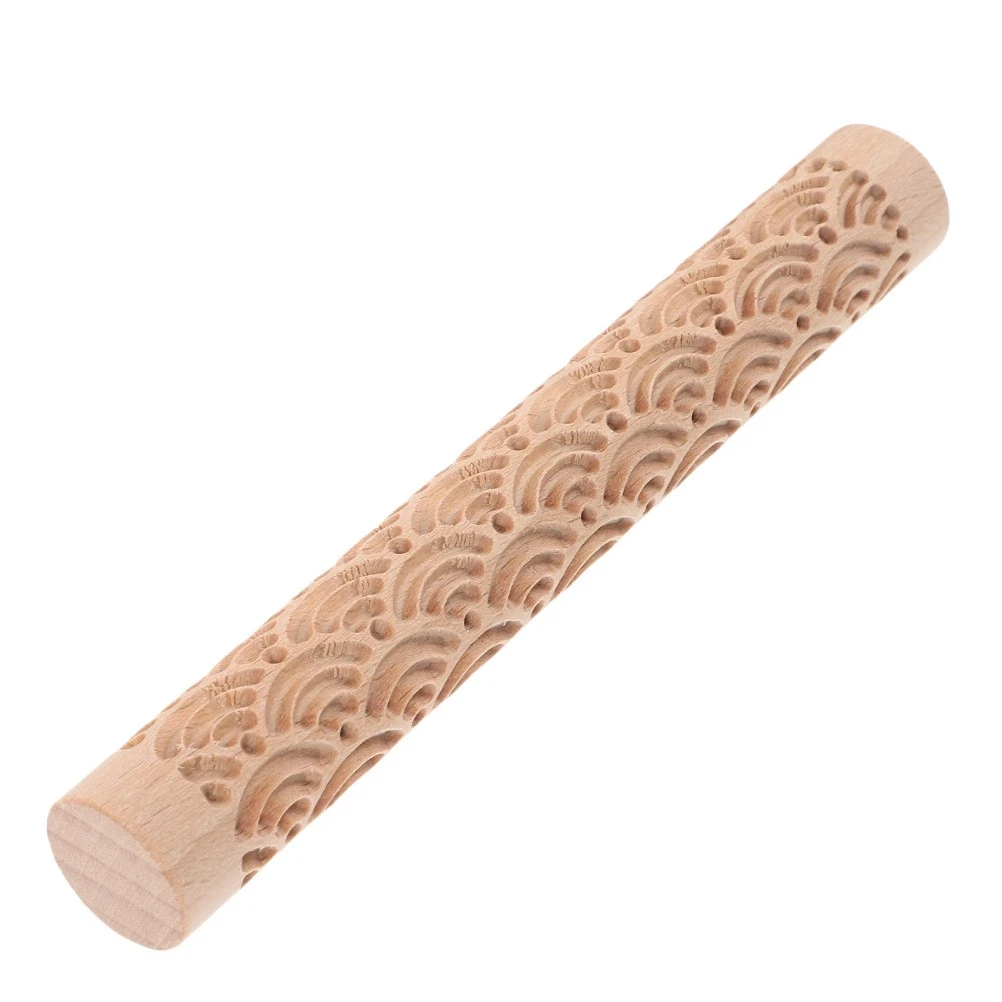 Polymer Clay Texture Roller Pottery Teaching Rolling Mud Stick Ceramic Tools