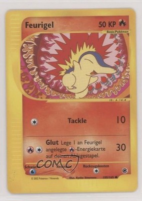 Cyndaquil German Pokemon e-Card Series Expedition #105 2002