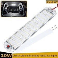 Interior LED Light Bar 72 LED 12V-80V Switch Camper Van Boat Roof Lamp