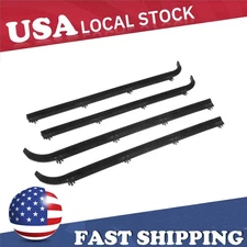 Inner & Outer Door Window Sweep Felts Seals Weatherstrip 4pcs Set for Ford US