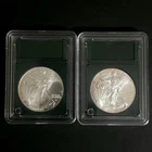 2021 $1 ASE Silver Eagles Type1 And Type2 In Slabs Brilliant UNC 2oz .999 Silver
