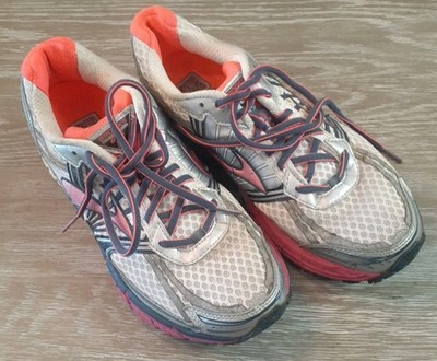 Brooks Adrenaline GTS-14 Womens 9.5 Wide Running Shoes White/Multi Color