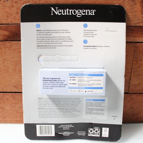 2 Pack Neutrogena Rapid Wrinkle Repair Regenerating Cream Fragrance Free 1.7oz - Picture 5 of 7