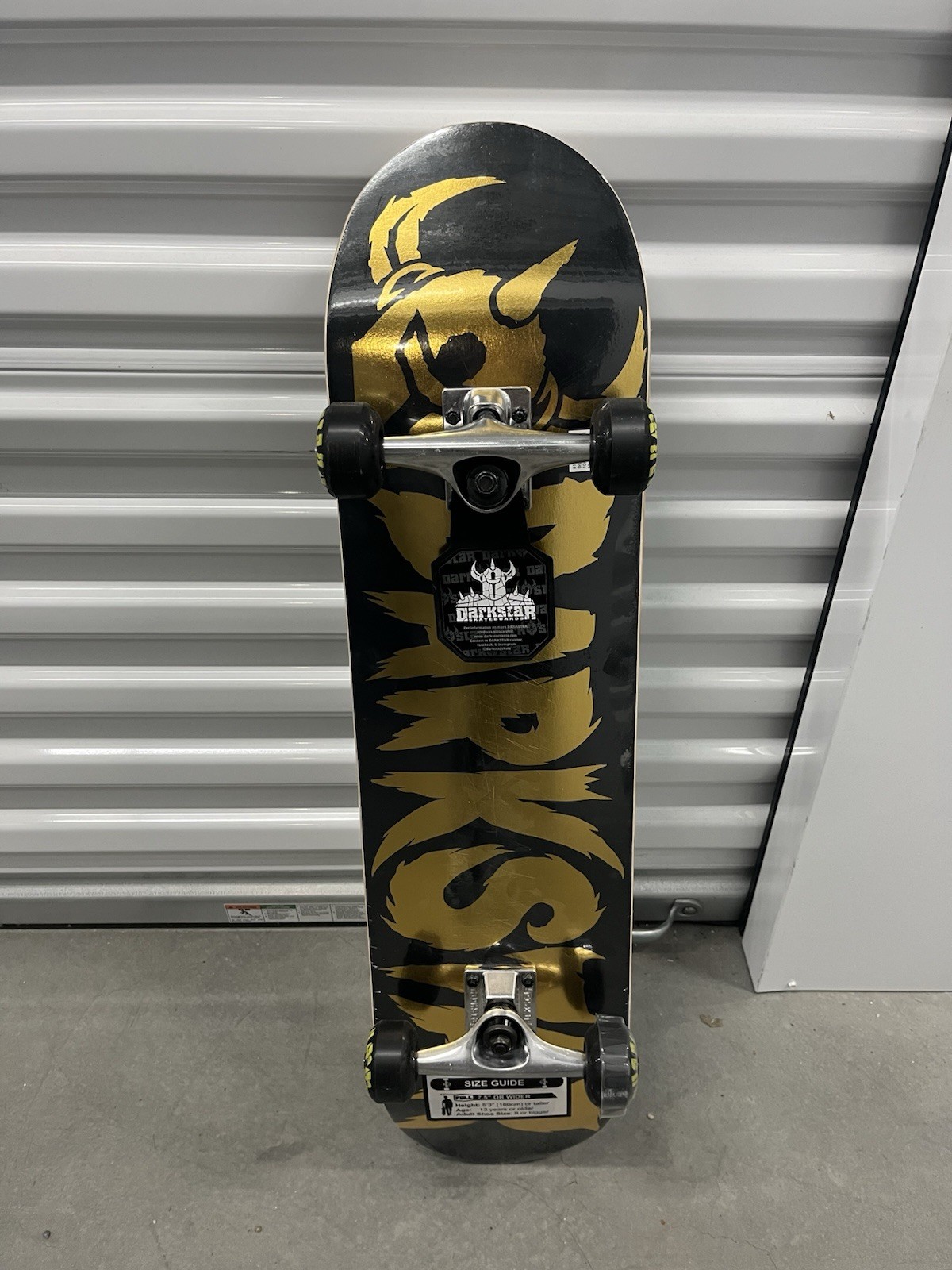 Black and Gold Skateboard