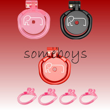 Flat Chastity Cage for Men - Abstinence Restraint Sissy CB Lock Chastity Device
