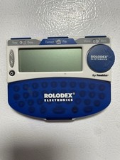 Rolodex Franklin Electronics E-Z File Pro Organizer RK-8203 Blue Untested