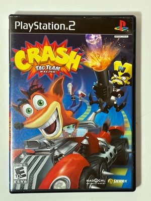 Crash Tag Team Racing Game (PlayStation 2, 2005) PS2 Black Label CIB w/Manual