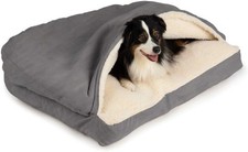 Rectangle Cozy Cave Dog Bed - Indoor Dog Bed with Cover Cave Covered Calming