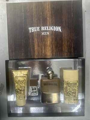 Original Formula True Religion Men Cologne EDT Spray Body  Gift Set Org Formula