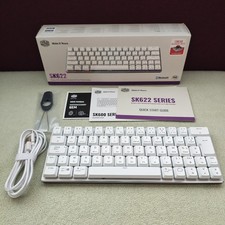 Clavier Mécanique RGB Gamer 60% Cooler Master SK622 Blanc USB Bluetooth - Azerty