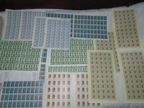Joblot of old Brunei stamps in sheets, multiples etc - mixed condition
