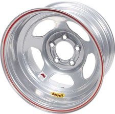 Bassett 58a53is Inertia Advantage 15x8 Steel Wheel 5x5 Bolt Pattern Silver