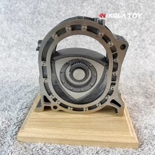Motore a rotore modello motore Wankel girevole acciaio inox scrivania ornamento regalo