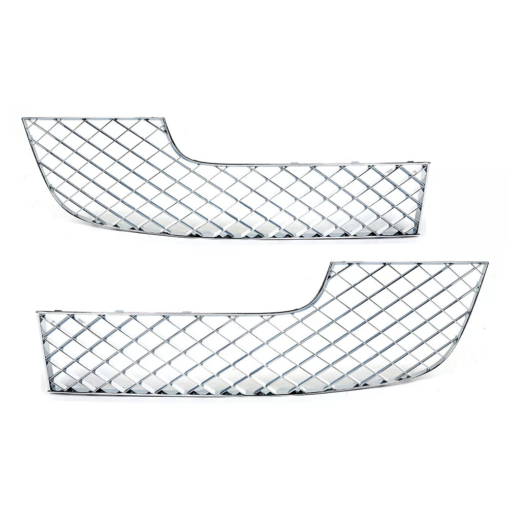 4Pcs New Chrome Bumper Lower Mesh Grille Fit Bentley Continental Gt Gtc 2012-15