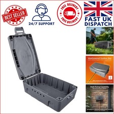 Weatherproof Outdoor Electric Box – 345x220mm Grey Box for Safe Power