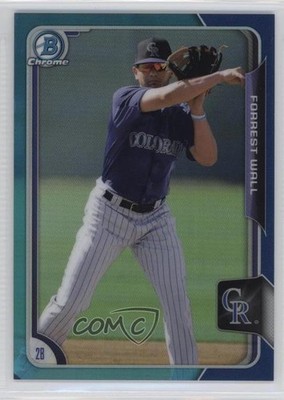 2015 Bowman Draft Chrome Blue Refractor 130/150 Forrest Wall #73 1u6
