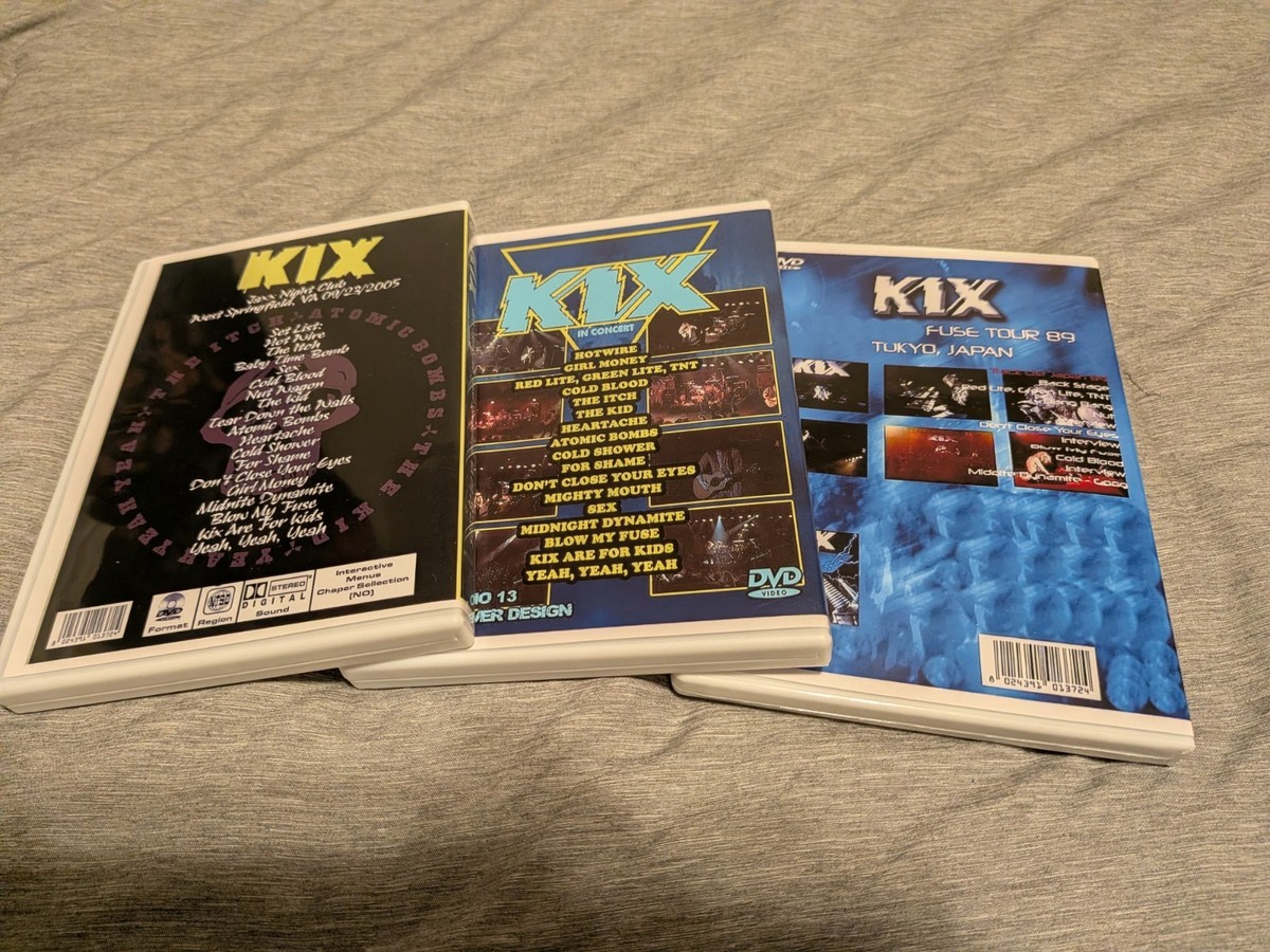 KIX - 3 DVD Lot - Live 2004-2005 + Music Videos NTSC | eBay
