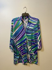 Vintage DE WEESE Design L.A. SWIM and SUN FASHIONS Retro Mod Swim Cover Up Small