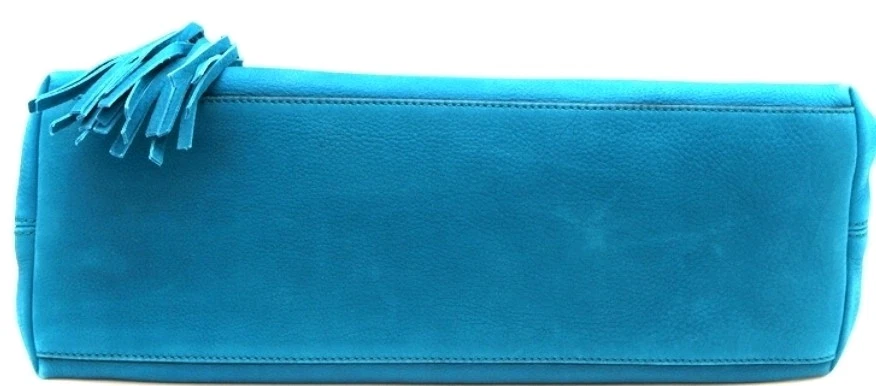 Bolso de Hombro Gucci Cuero Turquesa con Logo GG Con El Bolso Oficial de Lona Foto 4 de 4