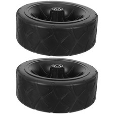 2 Pcs Camper Tires Replacement Trolley Wheels Heavy Duty Wagon Foldable Cart