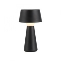 Led Akku Tischlampe Schwarz IP54 Dimmbar Touch 28,9 Cm Schlafzimmer Tischleuchte