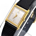 Vintage 1980s Seiko Women's Tank Quartz Dress Watch 2C20-5320 Gold Tone New Batt