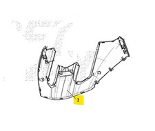 Sym Maxsym 400 Gt Euro5+ 400 Carénage Couvercle Phare Avant 2024 Lz40w2-EU