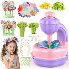 Fabric Flower Bouquets Toys DIY Flower Press Kit Arts and Crafts for Kids Age...