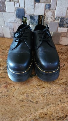  DR. MARTENS AUDRICK PLATFORM DERBY WOMEN'S SHOES BLACK SIZE 8